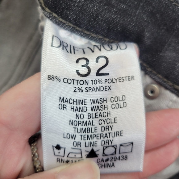 Driftwood Jackie Embroidered Skinny Jeans Size 32 - Picture 6 of 11